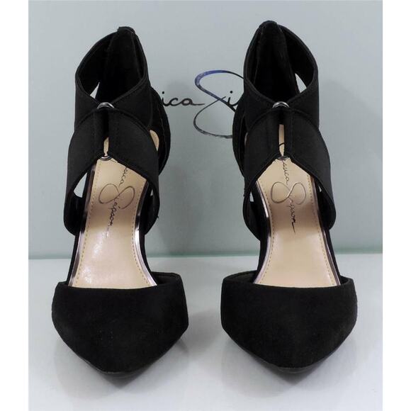 Jessica Simpson Venita Crisscross Dress Pumps Heels Black Size 10 - Picture 5 of 7